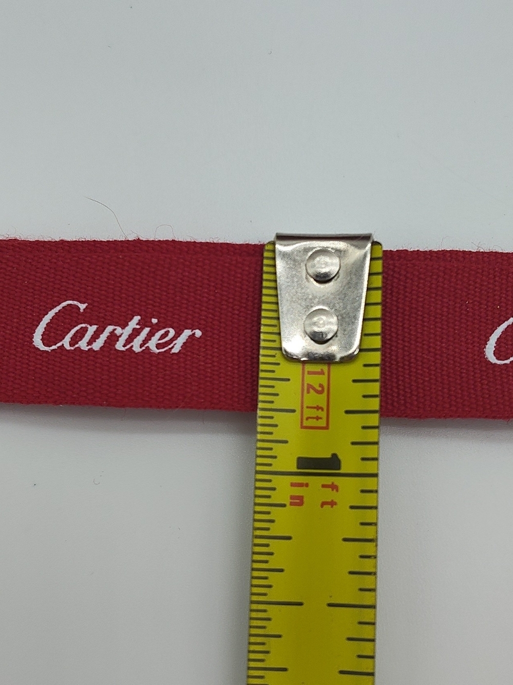 CARTIER Red Boutique Gift Bag + 2 Yards Logo Ribbon Luxury Packaging EUC - Picture 3 of 15